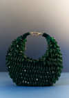 Green Bead Potli With Embellishments