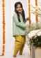 Kalki Girls Green Dhoti Suit In Cotton With Lehariya And Bandhani Print By Tiber Taber