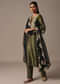 Green Embroidered Kurta Pant Set With Dupatta