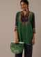 Green Floral Print Chiffon co ord set