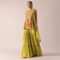 Green Floral Print Kurta And Sharara Set