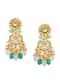 Green Kundan Choker Set With Beads And Pendant Drops