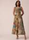 Green Organza Jacket And Palazzo Set