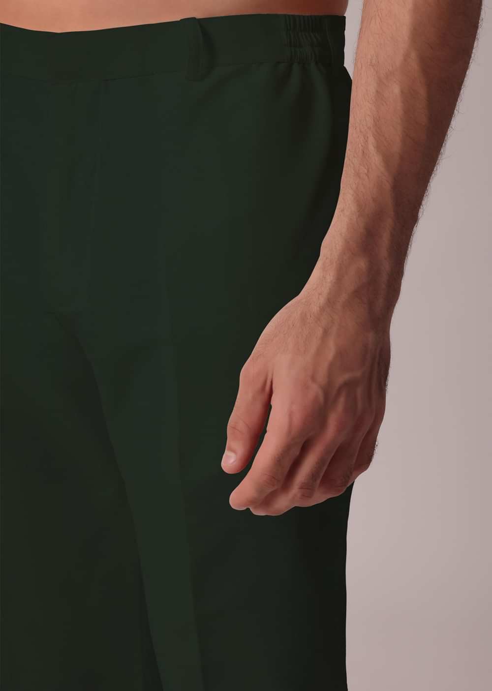 Green Short Kurta And Bandi Featuring Embroidery Detailing
