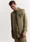 Green Silk Kurta Set With Gotta Embroidered Jacket