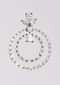Grey And Gold Earrings With Crystals And Stones In Double Round Motifs Online - Kalki Fashion
