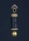 Grey And Gold Plated Earrings Studded With Navy Blue Stones And Dangling Pearl Online - Kalki Fashion