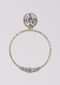 Grey And Gold Plated Earrings With Stones In Round Pattern Online - Kalki Fashion