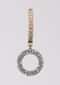 Grey And Gold Plated Hoop Earrings With Stones And Dangling Round Motif Online - Kalki Fashion