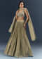 Grey Banarasi Silk Bridesmaid Lehenga With Intricate Hand Embroidery