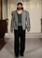 Grey Indo Western Suit For Men With Embroidered Blazer