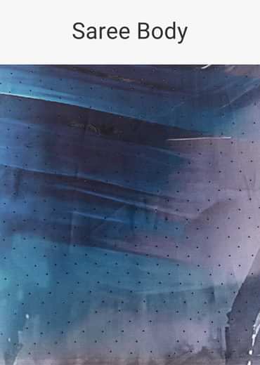 Grey Shaded Printed Satin Saree with Blouse Fabric