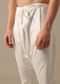 Grey Silk Chevron Kurta Set with Mirror Work