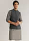 Grey Silk Cutdana Sequins Kurta Jacket Set