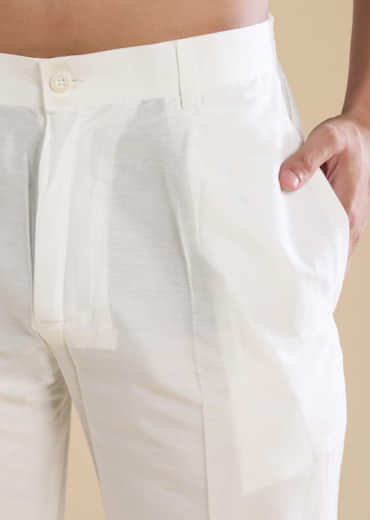 Grey Silk Embellished Mens Kurta and Pant Set