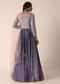 Grey Chiffon Anarkali Set With Pearl Work