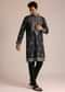 Grey Embroidered Full Sleeves Kurta Set