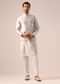 Grey Kurta Set with Laser Cutwork Jacket