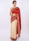Half and half saree with bandhani printed pallo only on kalki