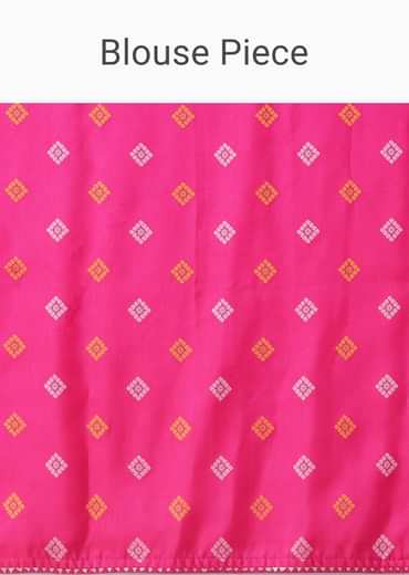 High-Risk Red Woven Ombre Saree In Organza