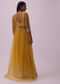 Honey Yellow Palazzo And Blouse Set In Georgette With Sequins Work