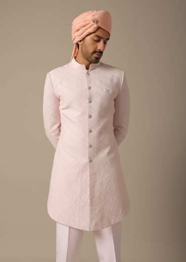Indowestern Set With All-Over Heavy Embroidery Indowestern Set With All-Over Heavy Embroidery