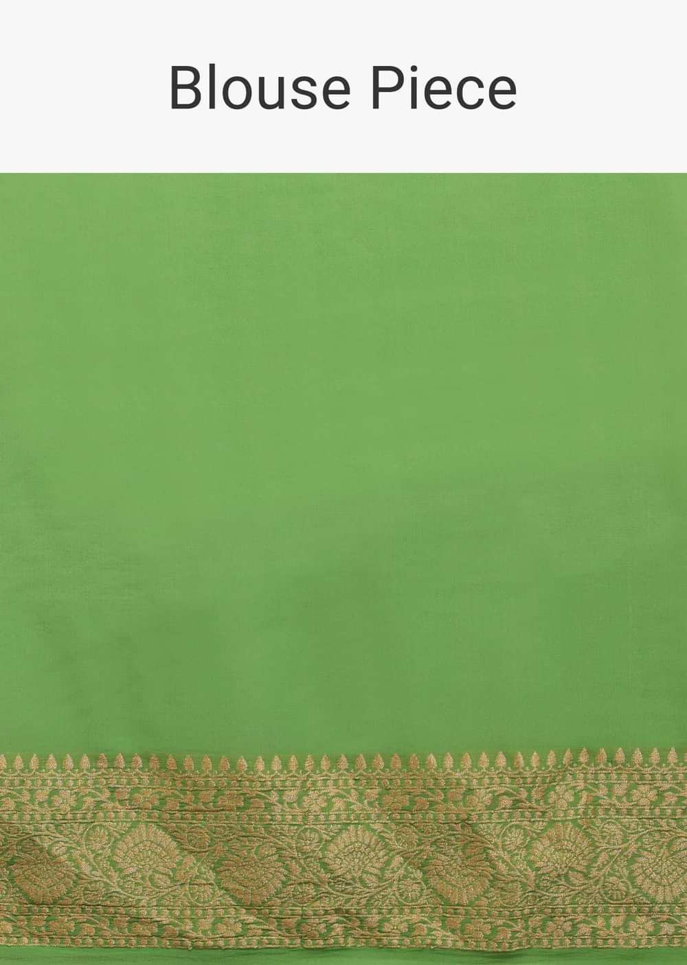 Mint Green Saree With Jaal Work On The Border And Pallu