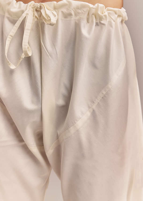 Ivory Silk Sherwani For Groom With Geometric And Floral Embroidery