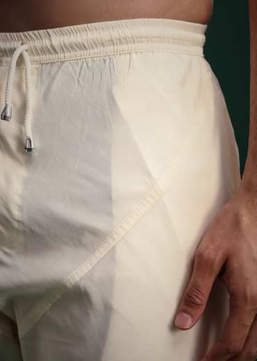 Ivory Silk Sherwani Suit