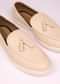 Ivory Vegan Leather Tassel Jutti