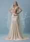 Ivory White Embroidered Trail Lehenga Set In Milano Satin With Tassel Blouse