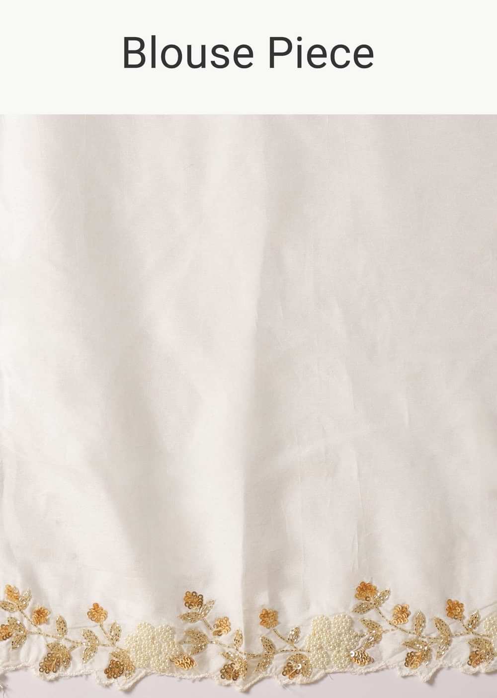 Ivory White Organza Saree With Cut Dana Embroidered Borders