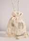 Ivory White Raw Silk Potli Bag With Motif Detailing