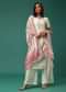 Ivory White Silk Kurti Palazzo Set With Heavy Dupatta