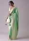 Jadesheen Green Embroidered Saree In Khadi Silk