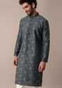 Jaipur Print Cotton Men Kurta Set