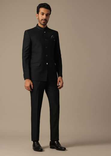 Jodhpuri Suit in Black