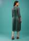 June Green Kurti In Cotton Silk With Zardozi Work