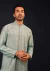 Sage Green Embroidered Kurta Set