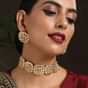 Gold Plated Temple Work Choker Necklace Set
