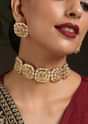 Gold Plated Temple Work Choker Necklace Set