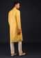 Cyber Yellow Mirror And Thread Embroidered Kurta Set
