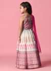Kalki Multicolored Embroidered Gown In Georgette For Girls