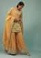 Powder Green Palazzo Suit With Yellow Palazzo & Dupatta In Embroidery