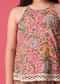 KALKI Persian Pink Printed Top And Palazzo Set For Girls