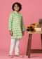 KALKI Pista Green Printed Kurta Set For Boys