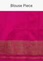 Grape Purple Saree In Silk With Ikat Weave Patola Work