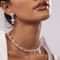 Silver Plated Diamond Jewelry Set With Baby Pink Stones