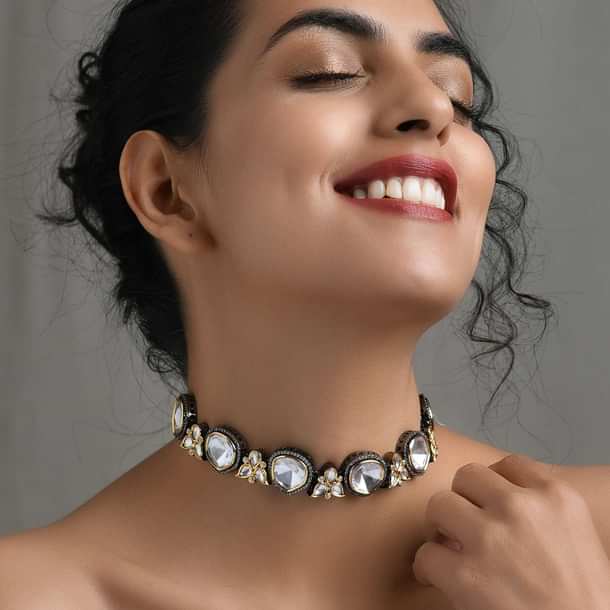 Silver Victorian Choker Necklace Silver Victorian Choker Necklace