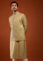 Light Brown Embroidered Bandi Jacket Set